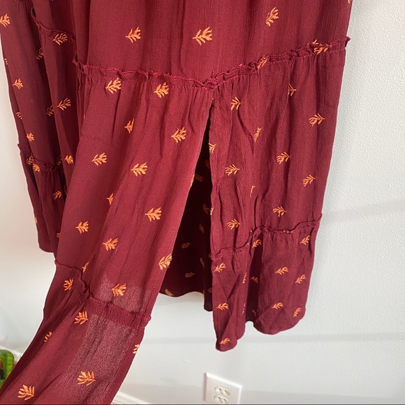 RAGA Autumn Love tiered slit skirt M - Picture 10 of 11